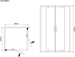 Grossman  Душевой уголок Forta GR-9090 – фотография-3